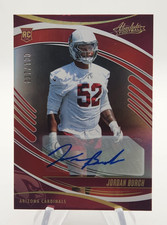 Jordan Burch 2025 Panini Absolute Signature Rookies Auto Spectrum Red /100 #143