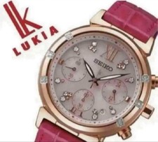 Seiko LUKIA SSVS022 Wristwatch Solar Chronograph Timepiece Rare Genuine