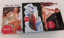 Coca Cola Magnets Set Of Three 4 x 2.5 inches
