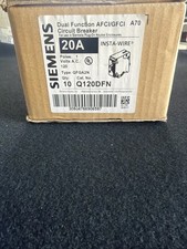 Siemens Q120DFN Dual Function Circuit Breaker Arc-Fault/Ground-Fault