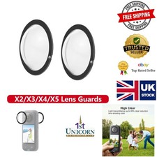 Camera Accessories - Waterproof Lens Guards for Insta360 X2 X3 X4 X5 - Black