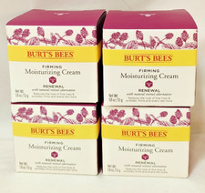   Lot of 4 Burt's Bees Renewal Firming Moisturizing Cream 1.8oz - 1 Torn Box