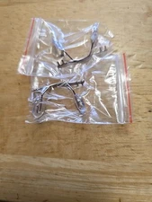 2pcs Silver Metal Rimless Frameless Eyeglasses Nose Bridge 