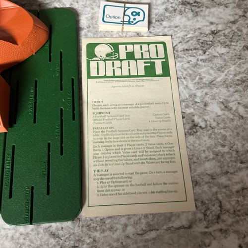 N-Vintage 1974 NFL Pro Draft Game Parker Brothers Collectible Board Game. - Picture 4 of 5