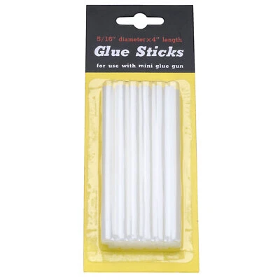 RVFM 8mm x 100mm Low Temperature Natural Hot Melt Glue Sticks Pack of 12