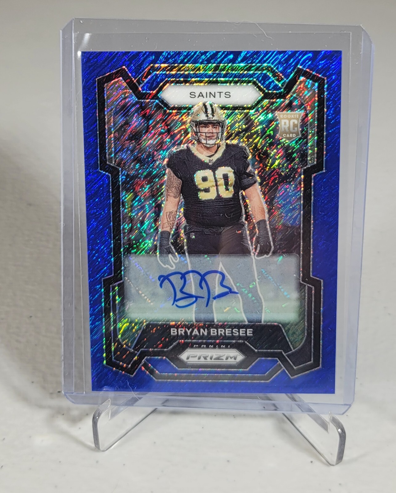 Bryan Bresee 2023 Prizm #372 Rookie Autographs - Blue Shimmer /25