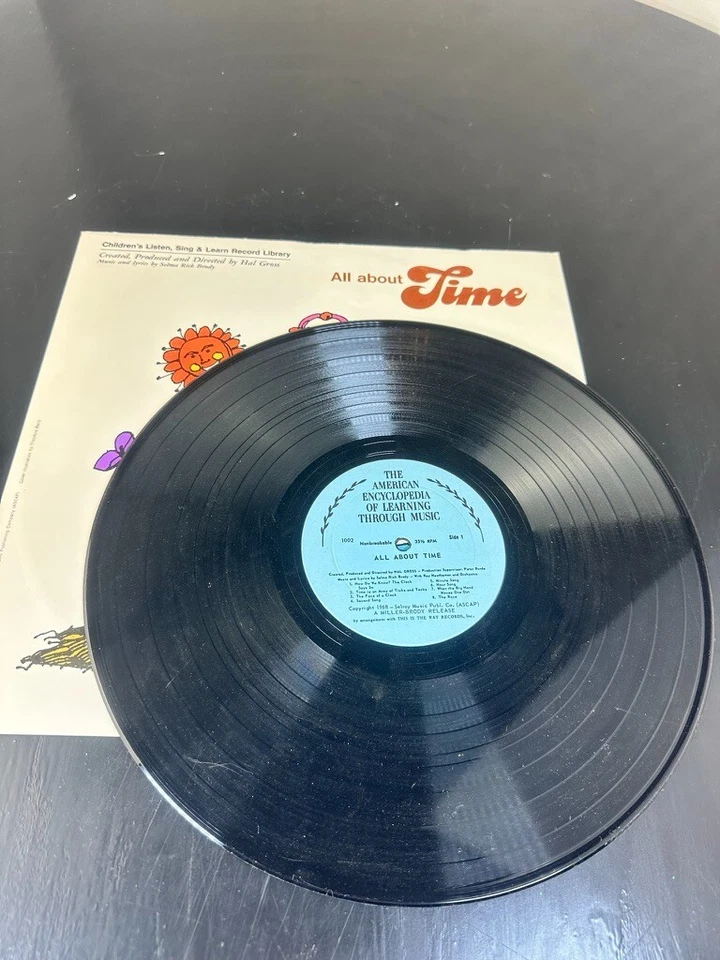 VTG Vinyl Children's Listen Sing Learn Nursery Pop Counting Time Retro Education - Image 2 of 4