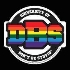 University of DBS - 4" Rainbow Decal