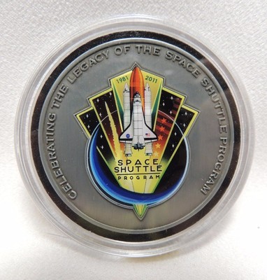 NASA Commemorative Coin Metal Flown Space Shuttle Mission Complete 1981 ...