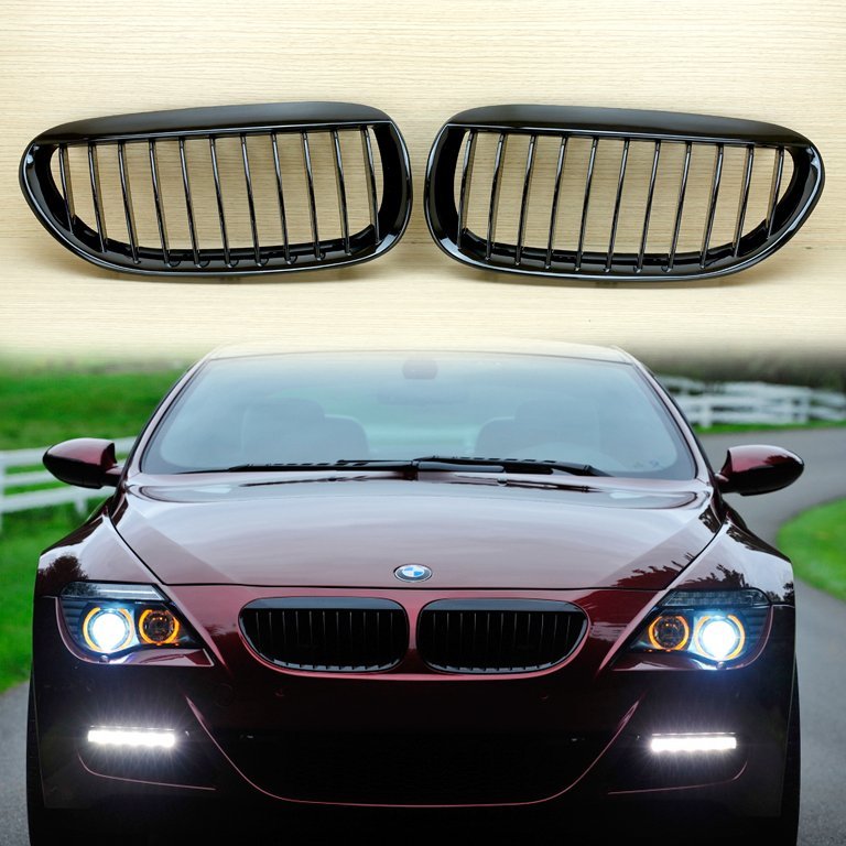 ★送料210円★ブラック黒★BMW M6★E63/E64 6シリーズ★純正フェンダーダクトガーニッシュ★サイドエンブレム★他シルバーメッキも出品中