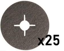 3M Fibre Discs 501C 60504 36 Grade (25 Discs) 115mm x 22mm Slotted