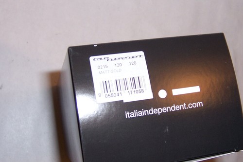 NUEVAS GAFAS DE SOL ITALIA INDEPENDIENTES I-THIN 0215 120 ORO/ORO ESPEJO AUTÉNTICO - Imagen 2 de 8