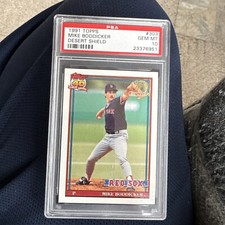 1991 Topps Desert Shield #303 MIKE BODDICKER PSA 10 Boston Red Sox