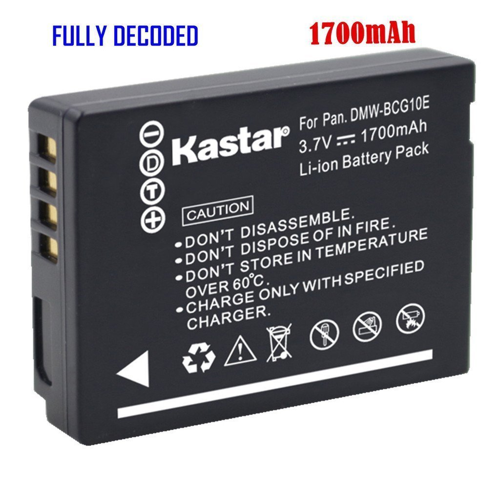 DMW-BCG10 Battery for Panasonic Lumix DMC-TZ20 TZ25 TZ26 TZ30 TZ35