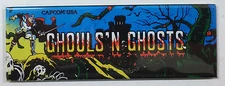 Ghouls 'N Ghosts Arcade Game Marquee Fridge Magnet