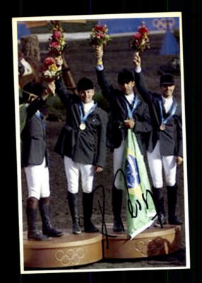 Rodrigo Pessoa Photo Original Signed Riding + A 220269