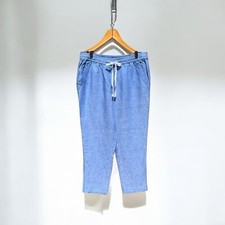   NEW Jones New York Sport Blue Linen Cropped Pants Size Medium