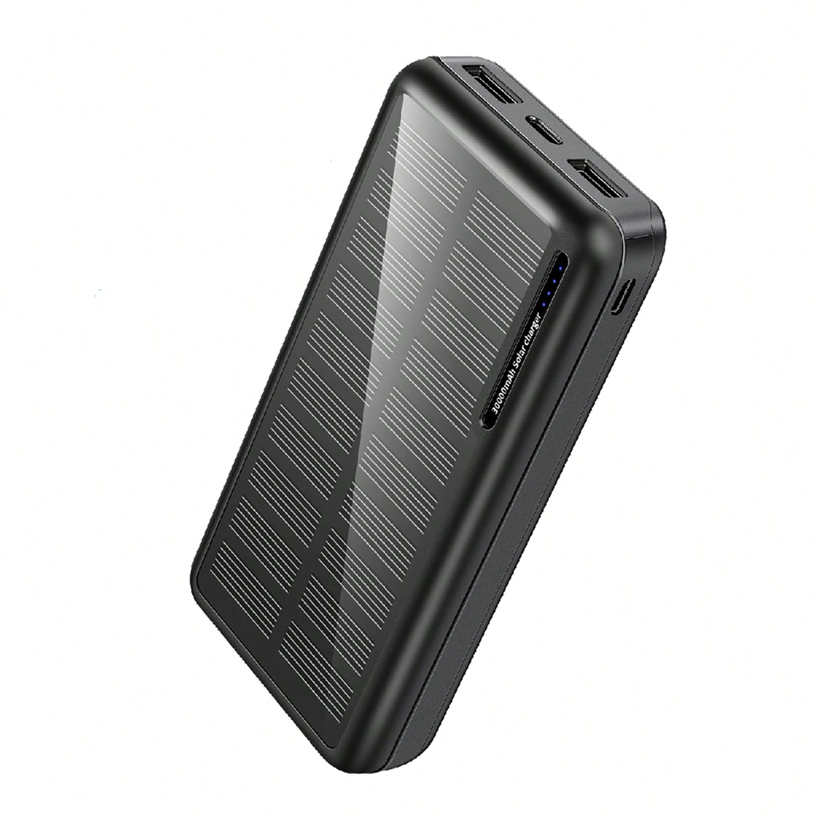 Solar Power Bank 10000mAh, Dual USB 5V 2.1A Portable Charger