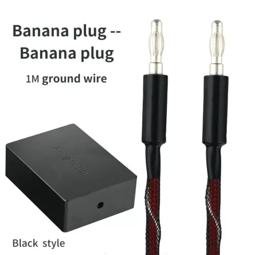 Audio Grounding Box Mute Pure Silver Grounding Wire USB RCA Spade Banana Plug - Picture 22 of 36
