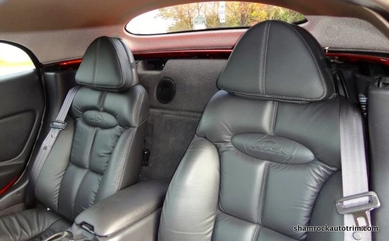 Set (2) of Chrysler Plymouth Prowler Headrest Inserts French Seam Model Only - Image 2 of 4