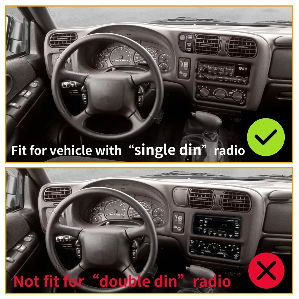 Fit For 1998-2005 S10 Jimmy Cluster Blazer Radio Dash Bezel Trim Cover Tan - Image 2 of 4