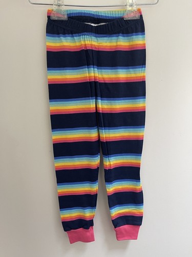 TCP Kids Girls 2-Piece Rainbow Striped Unicorn Long Sleeve Cotton PJ Set Multi 4 - Picture 5 of 6