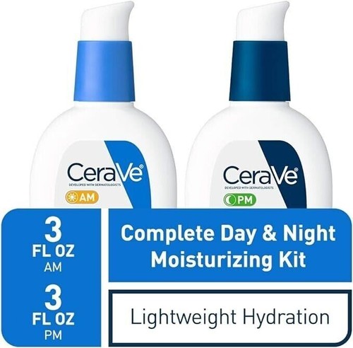 CeraVe AM/PM Facial Moisturizing Lotion Ultra Lightweight Sunscreen SPF30 NW 2pk - Picture 3 of 3