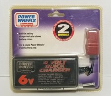 FISHER PRICE POWER WHEELS 6 VOLT QUICK BATTERY CHARGER 6V H7456 J1717 New In Pkg