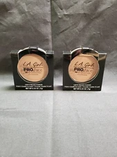 L.A. Girl HD Pro Face Matte Pressed Powder - GPP615 Cocoa (2 Pack)