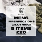SikSilk Men's Size Medium IMPERFECTION'S Lucky Dip 5 ITEM'S MYSTERY BUNDLE