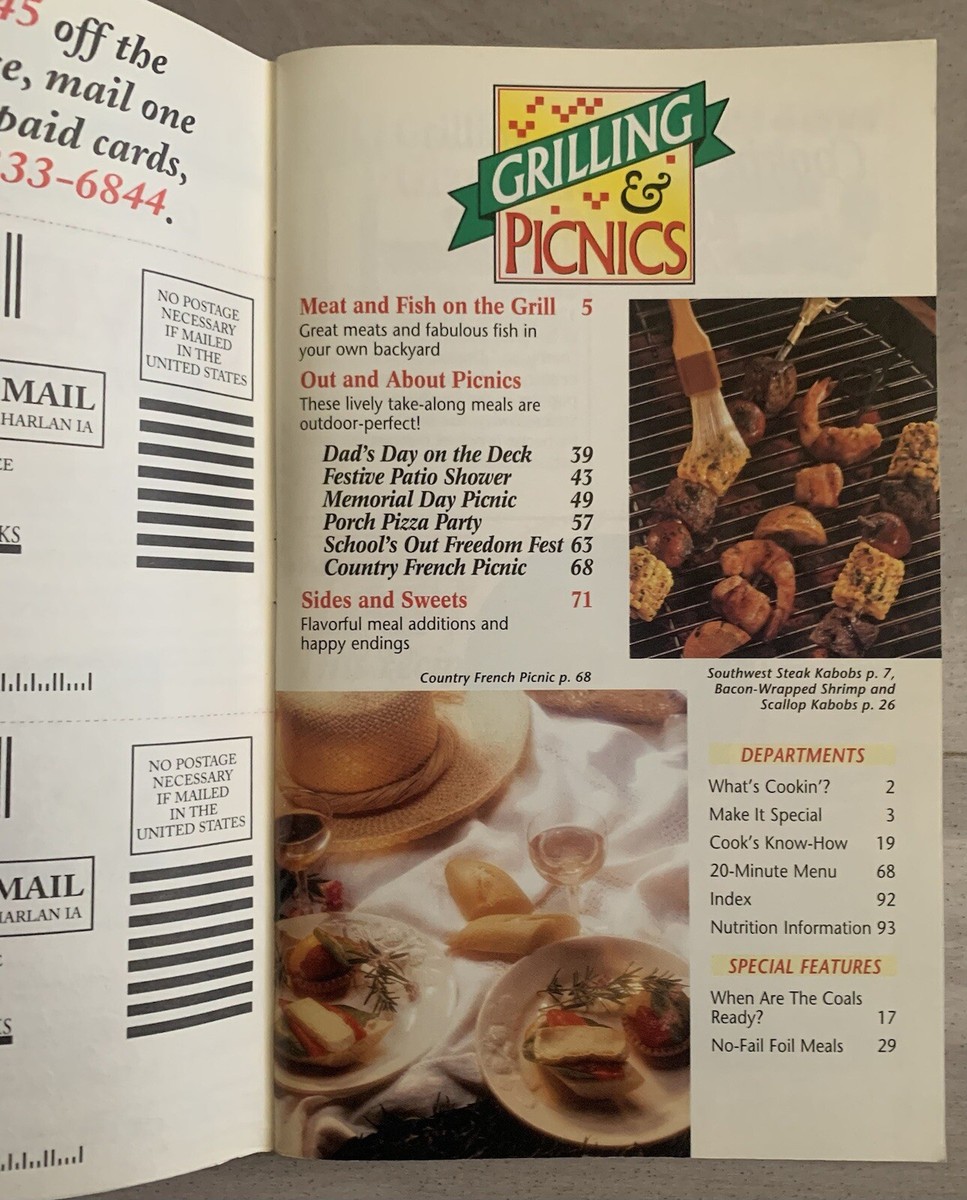 Pillsbury Grilling & Picnics Booklet Recipes Magazine June 1996 | eBay