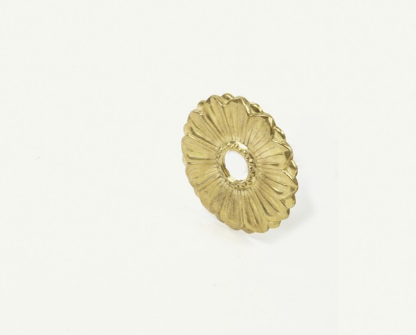 "Rosette Nostalgie 1/2\" Antik Zier Messing Poliert Gockel Nostalgie"-image