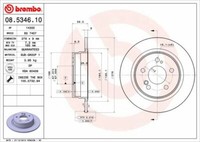 Bremsscheiben 2 StüCk Scheibenbremse Brake Discs Brembo 08.5346.10