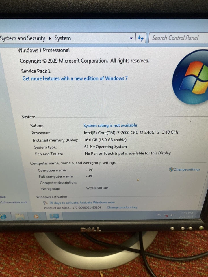 Dell Optiplex 990 SFF Intel i7-2600 DVDRW Barebone 500 Gb Hdd 16 Gb Ram Win 7 Ur - Image 3 of 4
