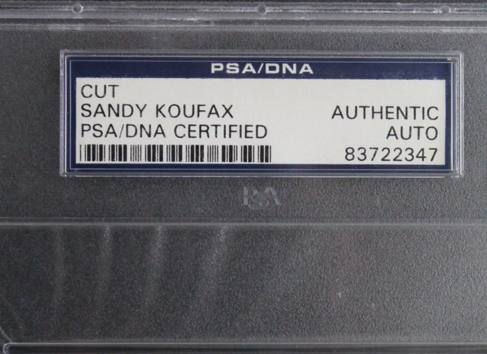 Sandy Koufax LA Dodgers HOF Signed 5x5 Newspaper Cut Autographed Photo Auto PSA - Image 3 of 4