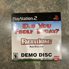 RIBBIT KING Playstation 2 PS2 “Not For Resale” Demo Disc SEALED! Very Rare!