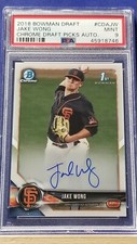 Jake Wong - 2018 Bowman Chrome Draft Autograph   PSA 9  