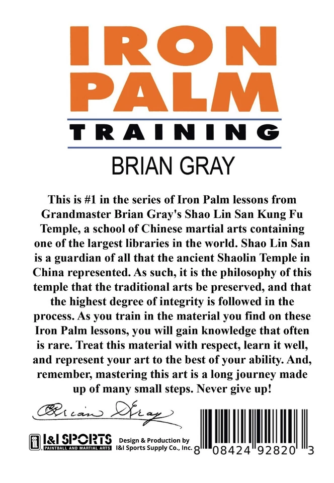 3 DVD Set Kung Fu Iron Palm Training a Complete Course by GrandMaster Brian Gray - Image 2 of 4