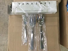 YAMAZAKI ASPECT 18/8 STAINLESS 3 PIECE SERVING SET  RETAIL $67.50 SAVE 75%