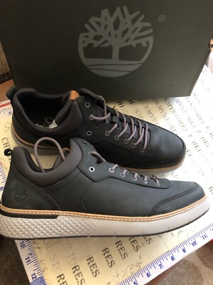 men's cross mark leather sneakers