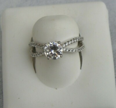 Lovely Epiphany Sterling 925 Cubic Zirconia CZ Ring QVC Size 8.25 