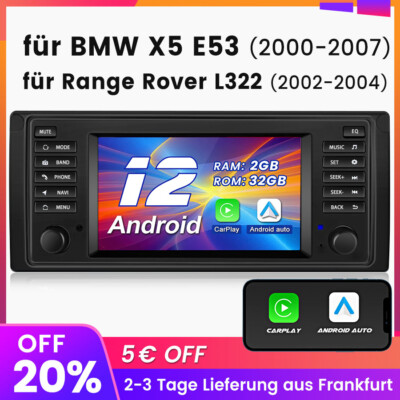 AUTO CarPlay Für BMW E39 X5 E53 7'' Für BMW E53 Android13 Autoradio GPS DAB+ Navi
