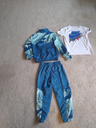 LITTLE BOYS CLUB CAMO BLUE 3 PIECE NYLON JOGGER OUTFIT SIZE 5 SMALL VERY GOOD - Picture 5 of 5