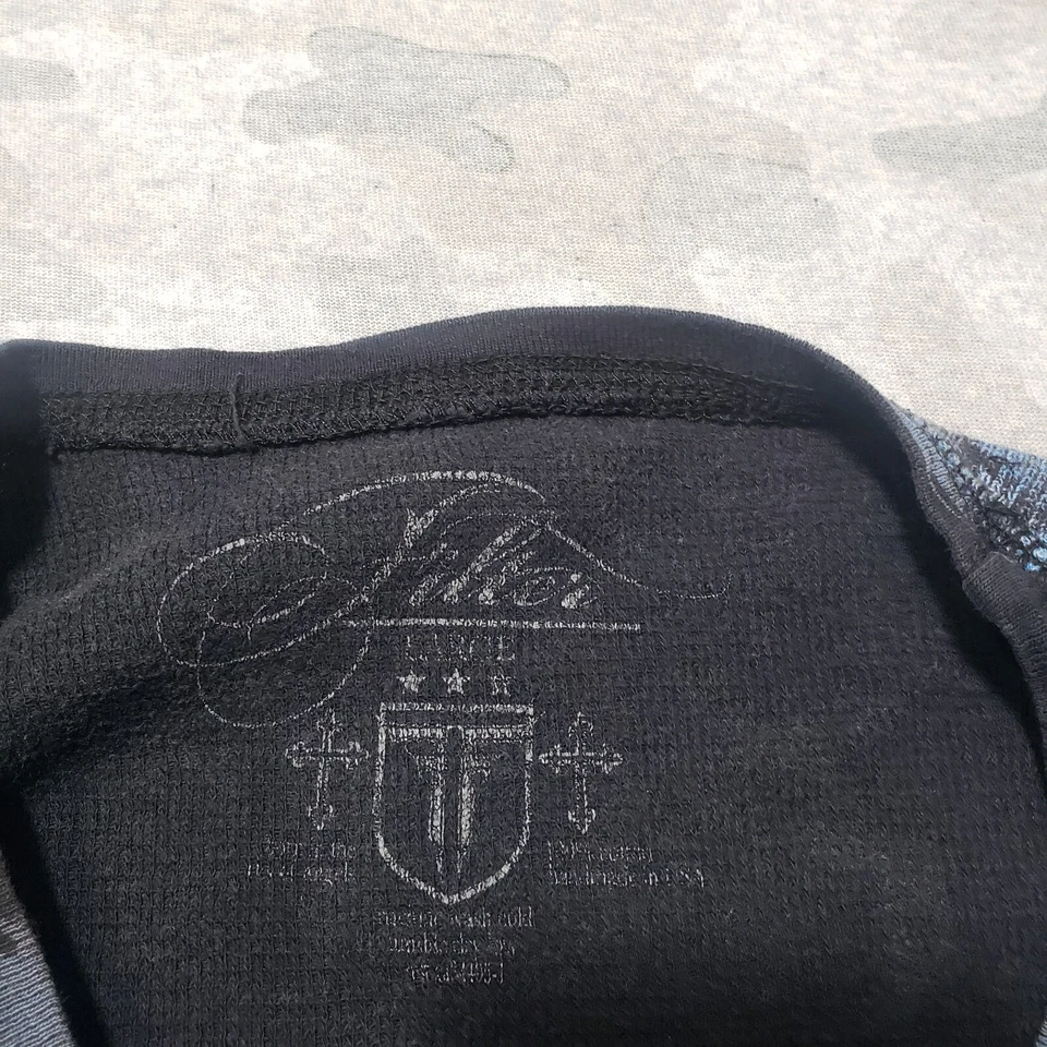 Camisa Filter Para Hombre Grande Azul Pullover Manga Larga Térmica Foto 4 de 4