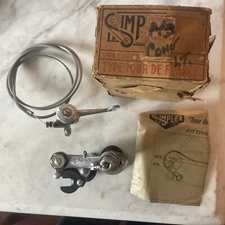 NIB Vintage Le Simplex Tour de France Plunger Derailleur + Shifter.   (NJ)