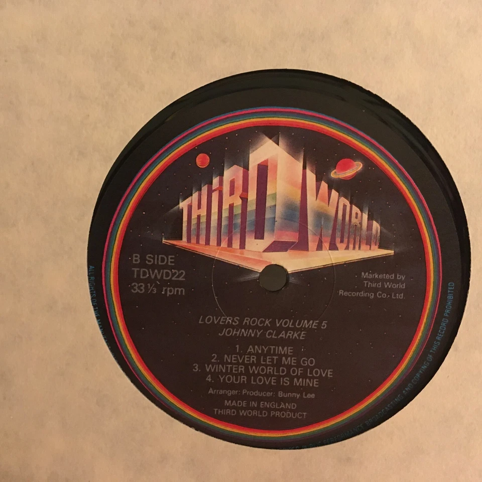 JOHNNY  CLARKE           LP    LOVER,S ROCK VOL .5 - Image 3 of 4