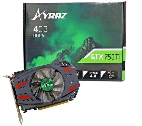 Ayraz NVIDIA GTX 750 Ti 4GB DDR5 Graphics Card | Full Size ATX | HDMI DVI VGA