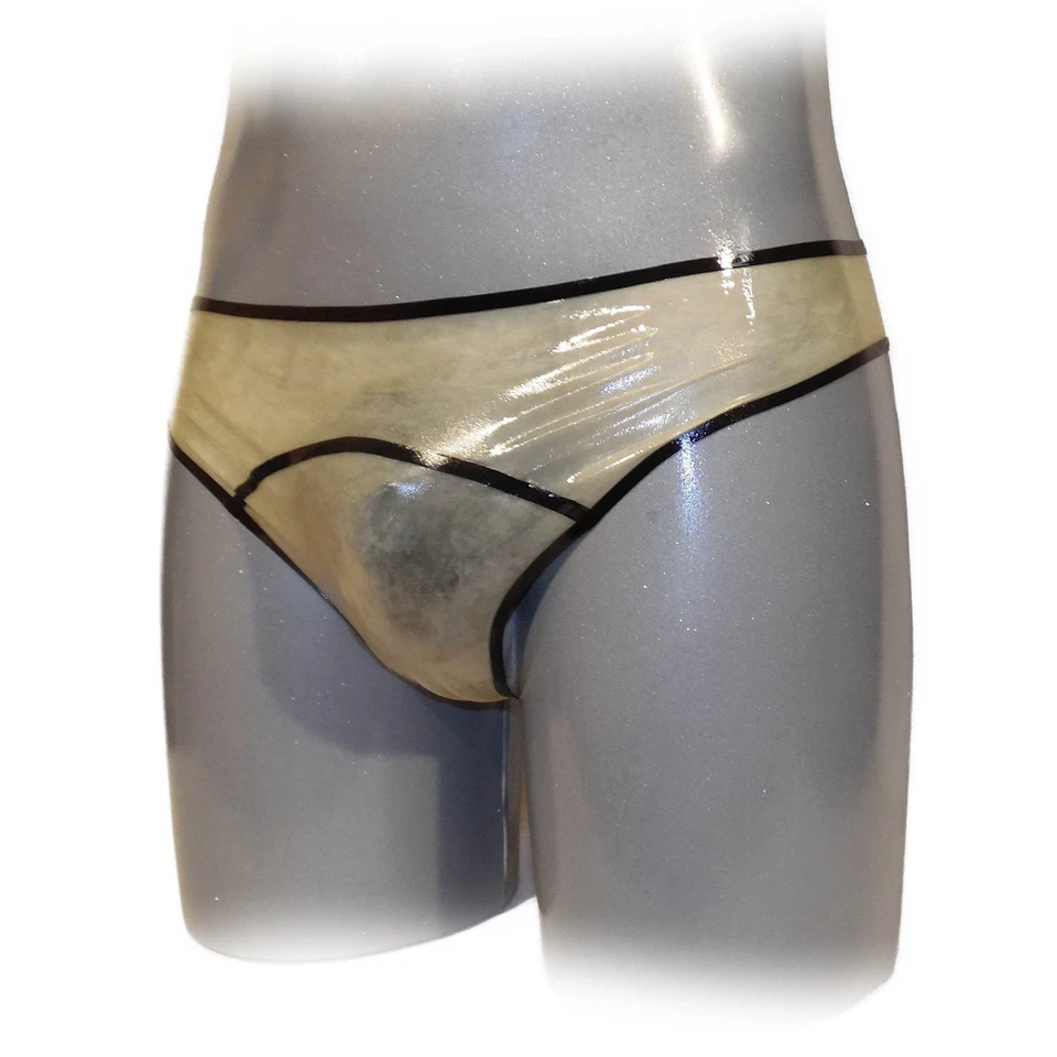 Latex Strings Transparent - Schwarzer Rand  (XL) - Bild 4 von 4