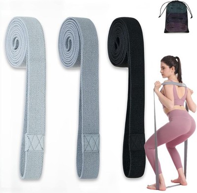 Fitnessbänder Lang Stoff Trainingsbänder Pilates, 3er Resistance Bands Set r