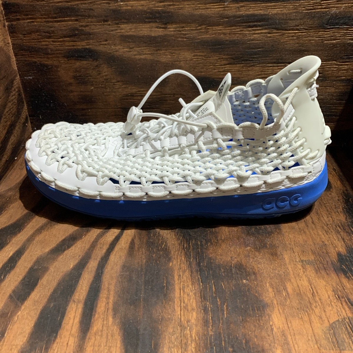 Nike ACG Watercat+ Shoes Summit White Photo Blue Men's Size